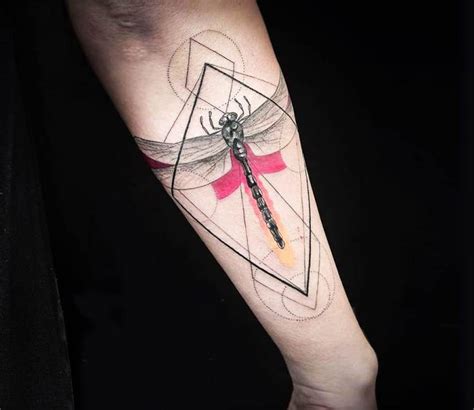 Dragonfly Tattoo By Chris Rigoni Post 19992 Tattoos Geometric