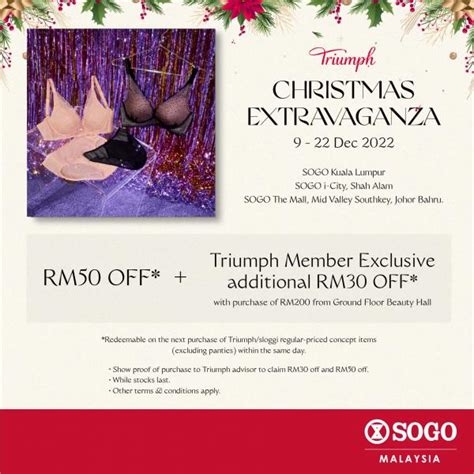 SOGO Triumph Christmas Extravaganza Sale 9 Dec 2022 22 Dec 2022