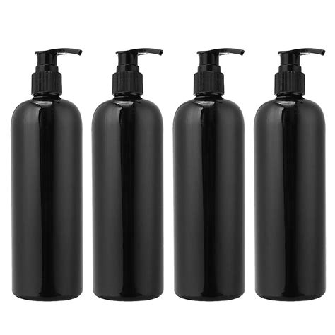 500ml Black Boston Bottle Tall With Black Lotion Pump Chipo Packaging