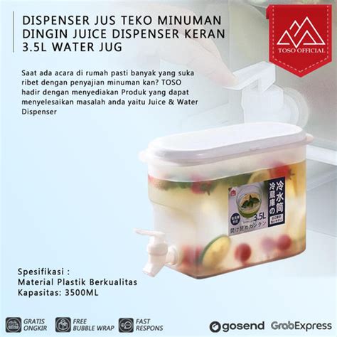 Jual DISPENSER JUS TEKO MINUMAN DINGIN JUICE DISPENSER KERAN 3 5L WATER