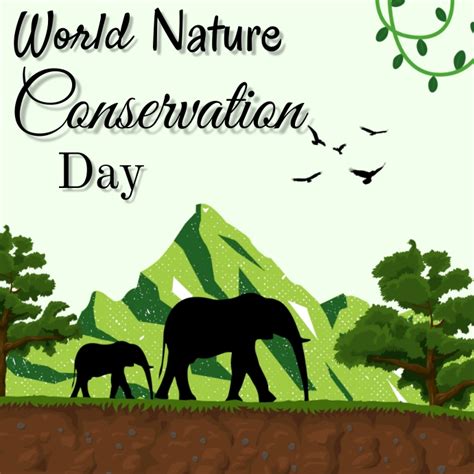 plantilla de world nature conservation day postermywall