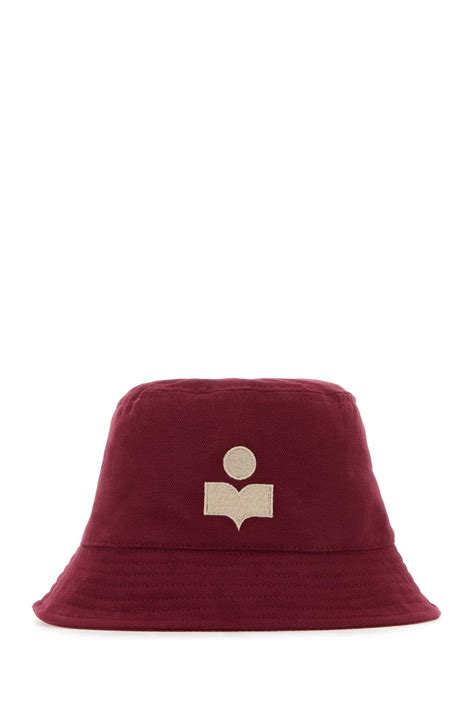 Isabel Marant Woman Burgundy Cotton Haley Bucket Hat Walmart