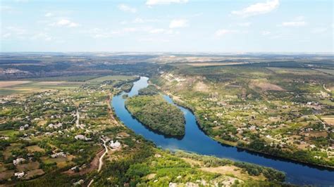 Premium Photo | Aerial drone view of nature in Moldova