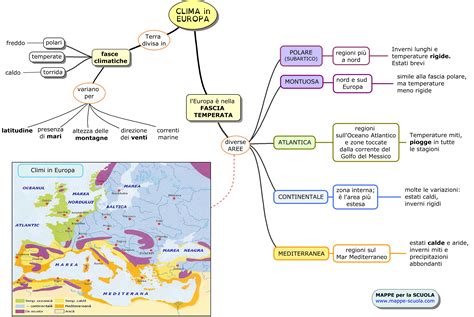 Mappe Per La Scuola Europa Clima