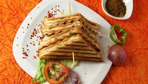 Veg Cheese Sandwich Recipe How To Make Veg Cheese Sandwich Recipe