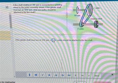 Solved A Line Shaft Rotating At Rpm Is Connected To A Chegg