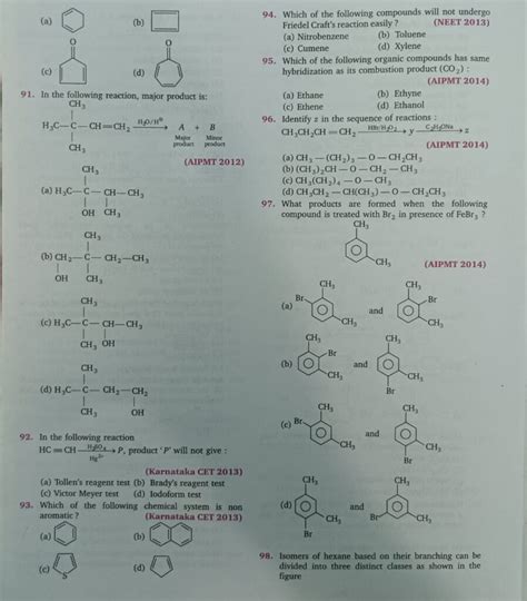 Hydrocarbons Mcqs Class All About Chemistry