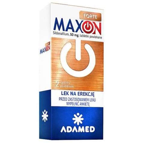 Maxon Forte 50 Mg 4 Tabletki Powlekane Lek Na Zaburzenia Erekcji I