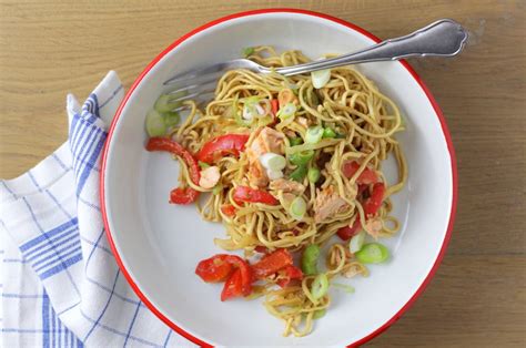 Zalm Met Teriyaki Saus En Noedels Francesca Kookt