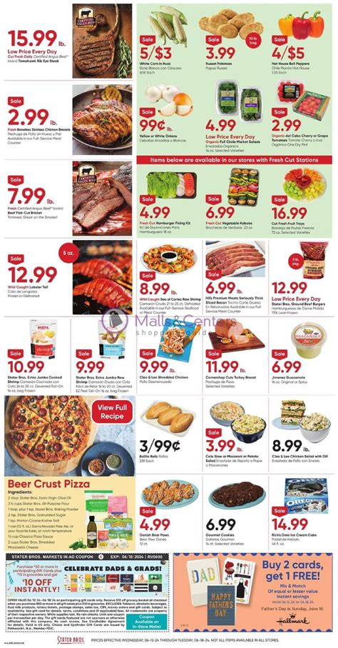 Stater Bros Weekly Ad Valid From To Mallscenters