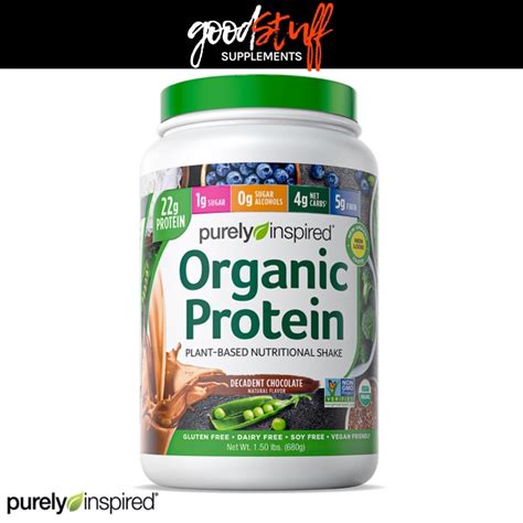 Purely Inspired Organic Protein Plant Based Protein Powder Vegan