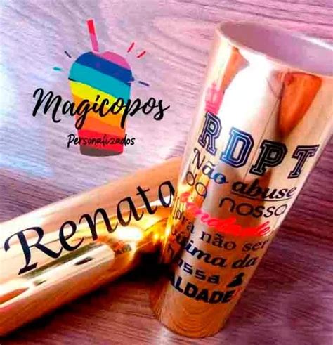 Kit 85 Copos Long Drink Metalizados Personalizados Frete grátis