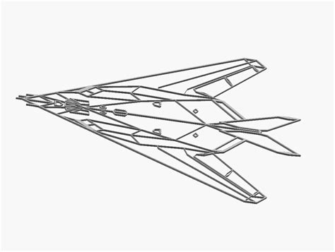 Stl File Lockheed F 117 Nighthawk Wall Art・3d Printable Model To