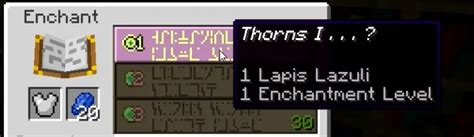 Thorns Minecraft - One Of The Best Enchantments - Game Specifications