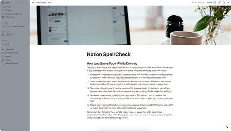 How To Spell Check Language In Notion Notion Ai Vs Grammarly