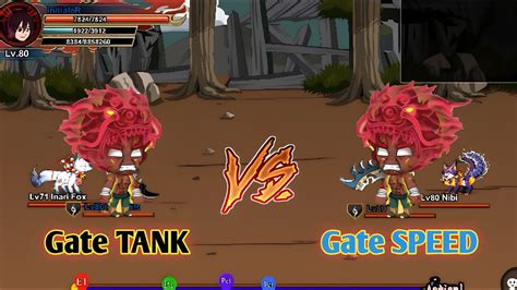 Shinobi Warfare Pvp Gate Tank Vs Gate Speed Who Win Youtube