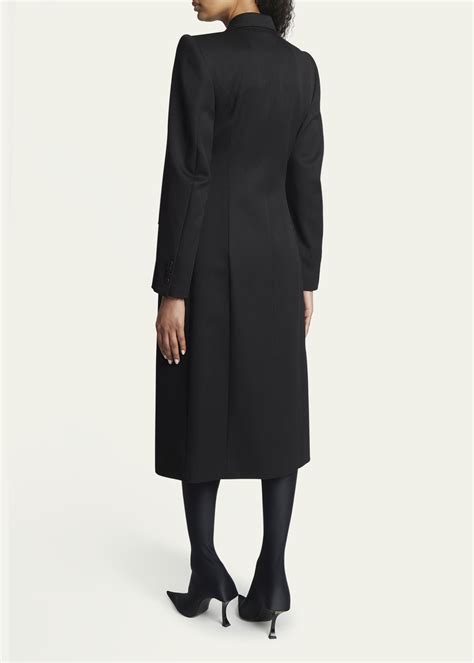 Balenciaga Double Breast Hourglass Wool Coat Bergdorf Goodman