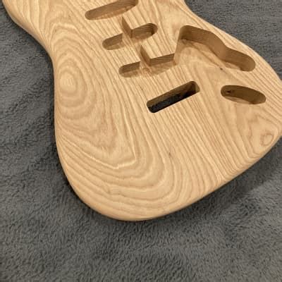 Unfinished 2 Piece ROASTED SWAMP ASH S Style Guitar Body Reverb