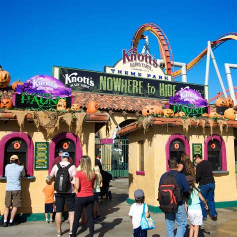 People Entering Knotts Scary Farm At Knotts Berry Farm Celebrating A