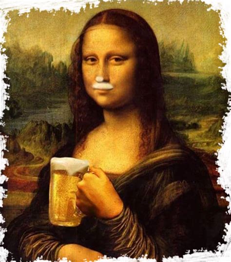 Mona lisa t shirt beer – Artofit