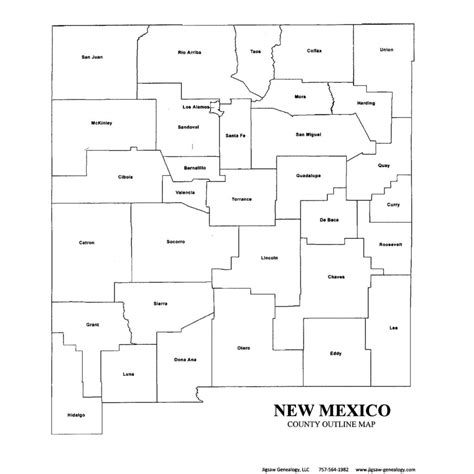 mexico county map jigsaw genealogy