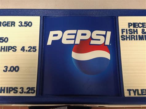 6ft Pepsi Cola Menu Message Board Sign With Letters Attached 1 2 1735380184