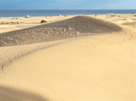 Destrozos En Las Dunas De Maspalomas En Busca De Euros Por El