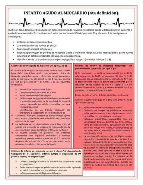 Res Menes De Infarto Agudo De Miocardio Descarga Apuntes De Infarto