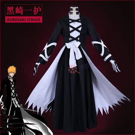 Anime Bleach Kurosaki Ichigo Cosplay Costume Thousand Year Blood War