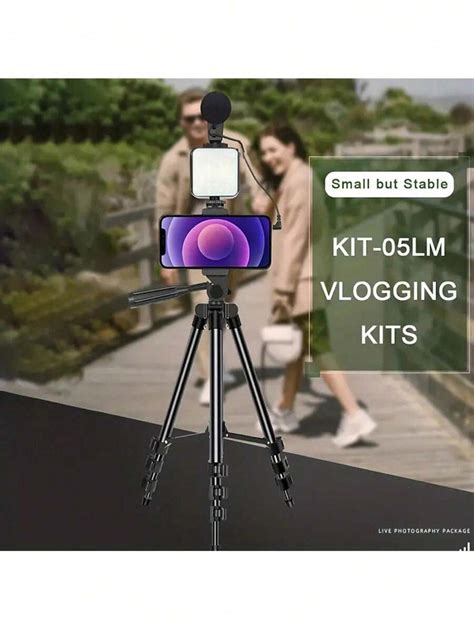 Phone Vlog Tripod Vlogging Kits Live Selfie Fill Light Integration