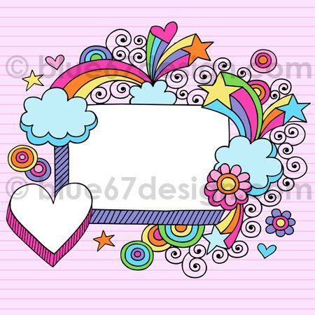 Hand-Drawn Notebook Doodle Frame- Vector Illustration by blue67design ...