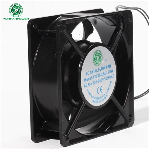 2pc Box 12038 Ac 220v Double Ball 2600rpm Speed Aluminium Alloy Frame