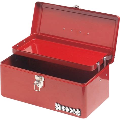 Sidchrome 1 Tray Red Lockable Cantilever Tool Box | Bunnings Warehouse