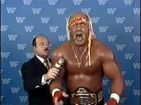 Hulk Hogan In His Prime Classic Promo From 1987 WWF YouTube