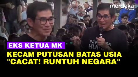 Eks Ketua MK Hamdan Zoelva Keras Kecam Putusan Batasan Usia Capres