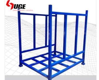 Metal Folding Post Pallet Stillages Fabric Roll Stillage Cage Pallet