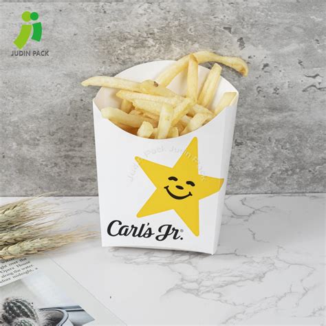 Custom Logo Take Away French Fry Kraft Paper Cup China Chip Box And