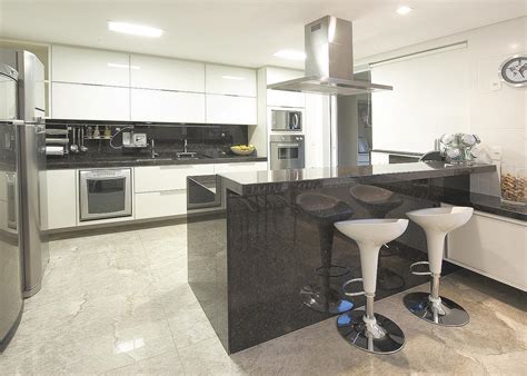 Cozinha Pequena Com Bancada De Granito - Cozinhas planejadas pequenas com bancada de granito | Decorando Casas