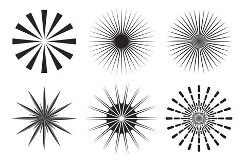 sun burst radial icon 20491198 Vector Art at Vecteezy