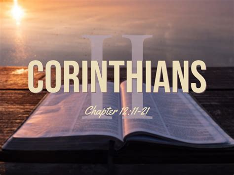 2 Corinthians 12:11-21