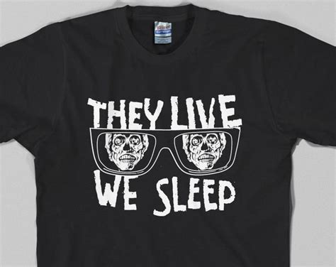 They Live T Shirt We Sleep Obey Sunglasses Roddy Piper Kick Ass Chew Gum Consume 80s