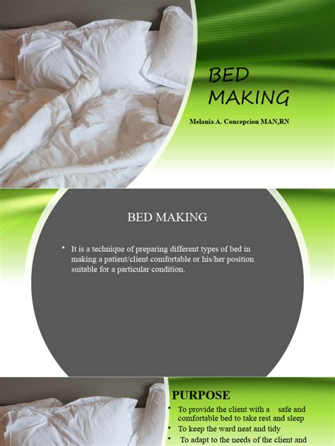 bed making