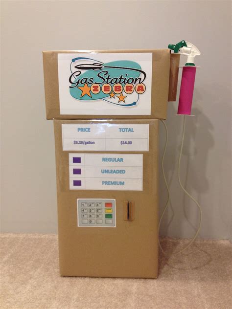 diy play gas pump  ride  toys