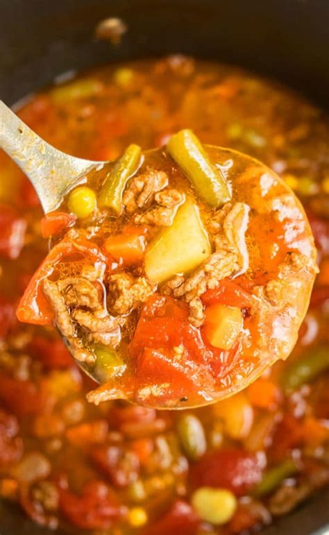 Vegetable Beef Soup One Pot One Pot Recipes