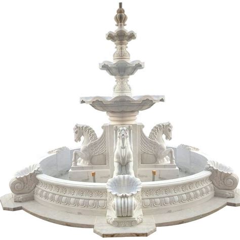 Round Polished White Sandstone Fountain For Outdoor At Rs 200000 In