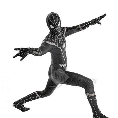 Marvel Spider Manhomecoming Black Spiderman Costume Jumpsuit Bodysuit