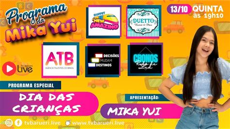 Dia Das Crian As Programa Da Mika Yui Youtube