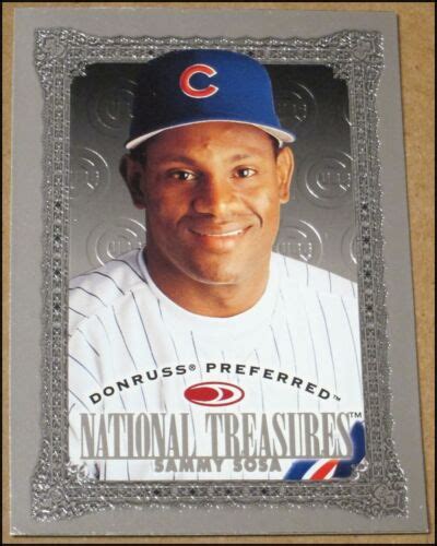 1997 Donruss Preferred Silver Sammy Sosa Baseball Card 195 Chicago