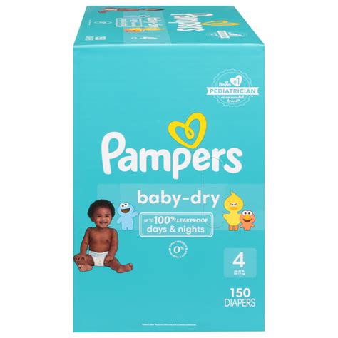 Save on Pampers Baby Dry Size 4 Baby Diapers 22-37 lb Order Online ...