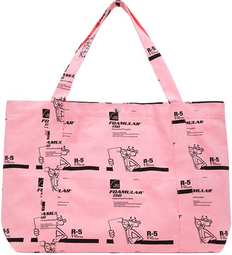 Sky High Farm Workwear Pink Insulation Print Tote Ssense